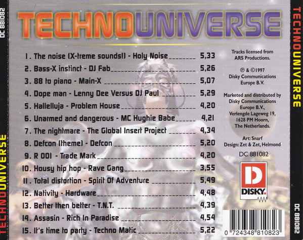Various : TechnoUniverse (CD, Comp)