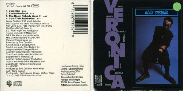 Elvis Costello : Veronica (CD, Mini, Single)
