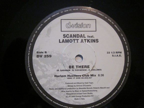Scandal Feat. Lamott Atkins : Be There (12")