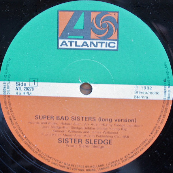Sister Sledge : Super Bad Sisters (12", Maxi)