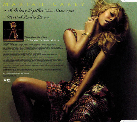 Mariah Carey : We Belong Together (CD, Single, Promo)