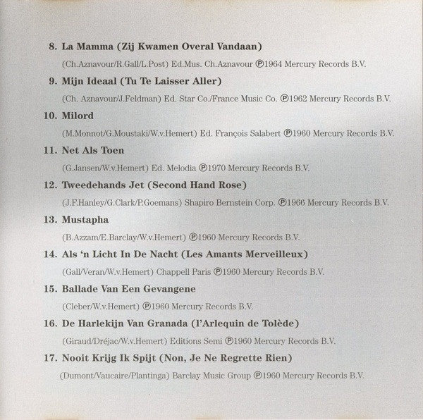 Corry Brokken : Milord (CD, Comp)