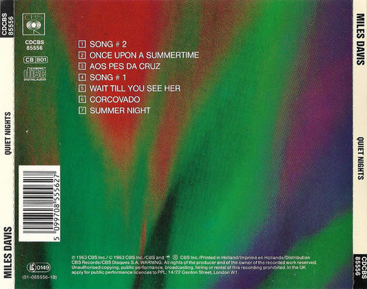 Miles Davis : Quiet Nights (CD, Album, RE)