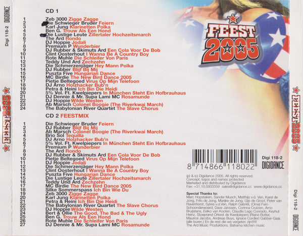 Various : Feest 2005 (CD, Comp + CD, Mixed)