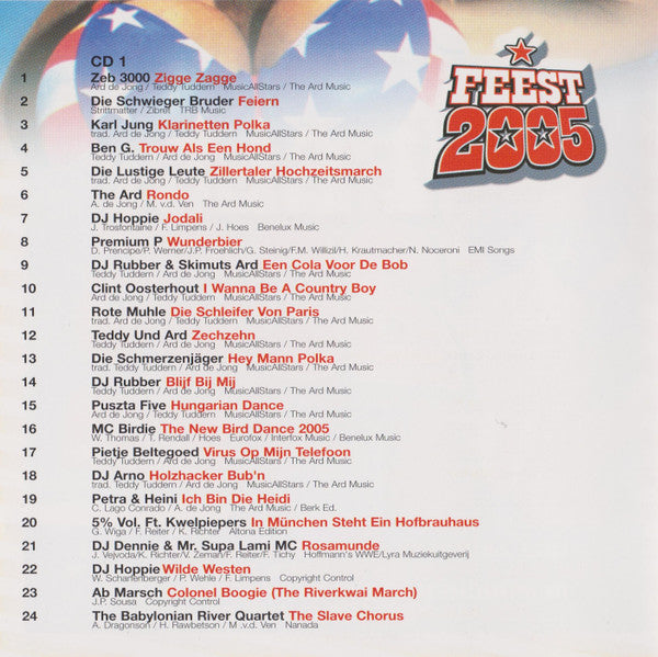 Various : Feest 2005 (CD, Comp + CD, Mixed)