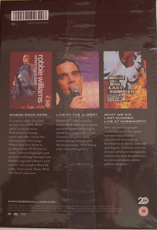 Robbie Williams : The Classic Concerts Collection (Box + 4xDVD-V, PAL)