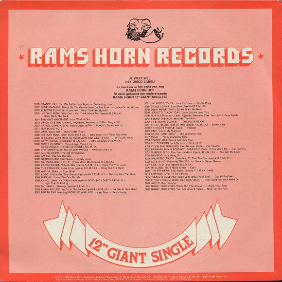 Boys Town Gang : Can't Take My Eyes Off You (12", S/Sided, Single)