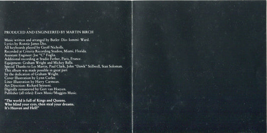 Black Sabbath : Heaven And Hell (CD, Album, RE, PMD)