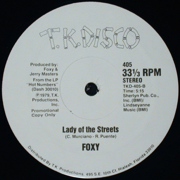 Foxy : Headhunter / Lady Of The Streets (12", Promo)