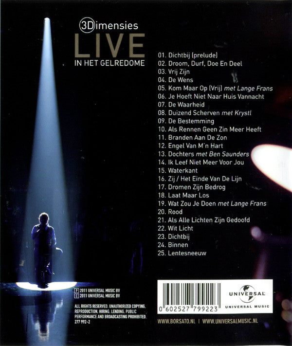Marco Borsato : Dromen Durven Delen - Live - 3Dimensies (Blu-ray, Album, 3D + 2xCD, Album)