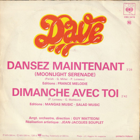 Dave (13) : Dansez Maintenant (7", Single)