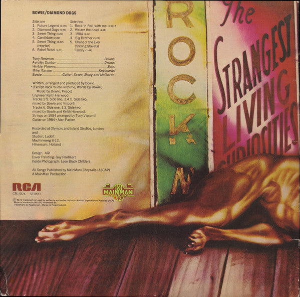 David Bowie : Diamond Dogs (LP, Album, Gat)