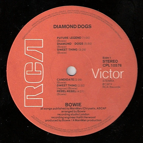 David Bowie : Diamond Dogs (LP, Album, Gat)