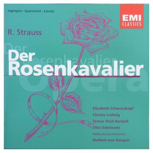 Richard Strauss, Elisabeth Schwarzkopf, Christa Ludwig, Teresa Stich-Randall, Otto Edelmann, Philharmonia Orchestra, Herbert von Karajan : Der Rosenkavalier Highlights (CD, Album, RE, RM)