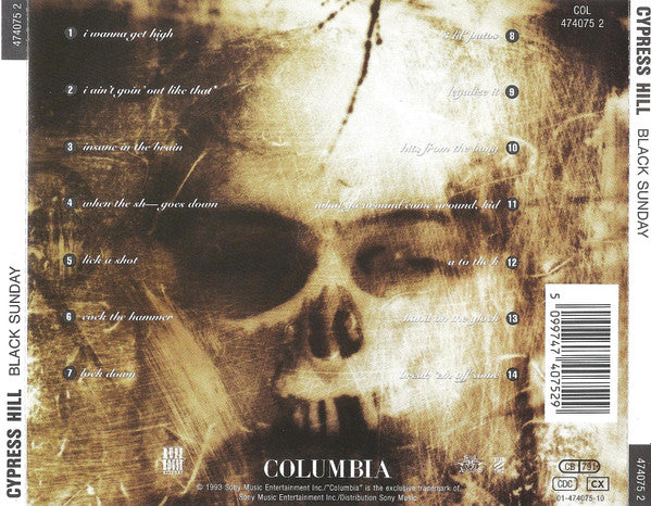 Cypress Hill : Black Sunday (CD, Album, RE)