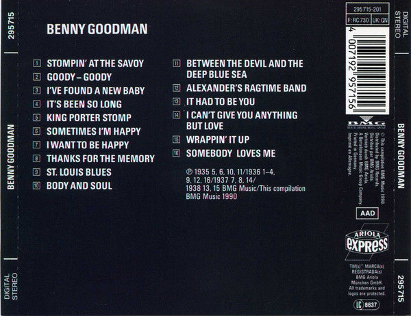 Benny Goodman : Benny Goodman (CD, Comp)
