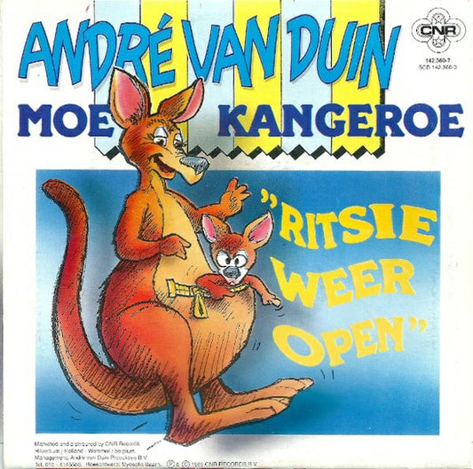 André van Duin / Moe Kangeroe : De Hotdog / Ritsie Weer Open (7", Single)