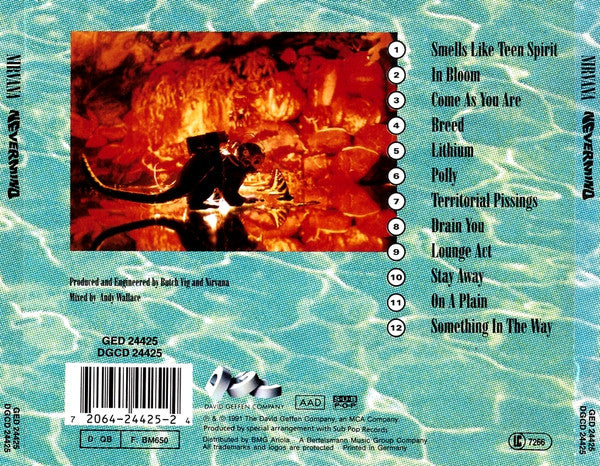 Nirvana : Nevermind (CD, Album, RP)