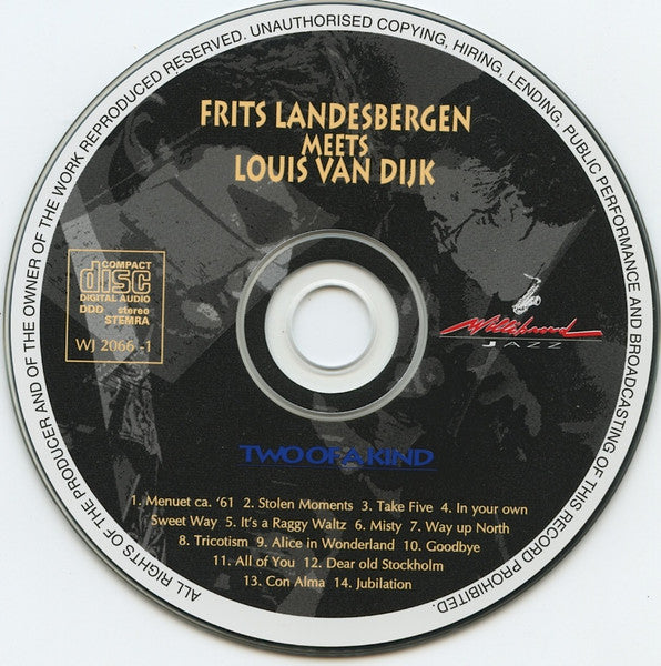 Frits Landesbergen, Louis van Dijk : Frits Landesbergen Meets Louis Van Dijk (CD, Album)