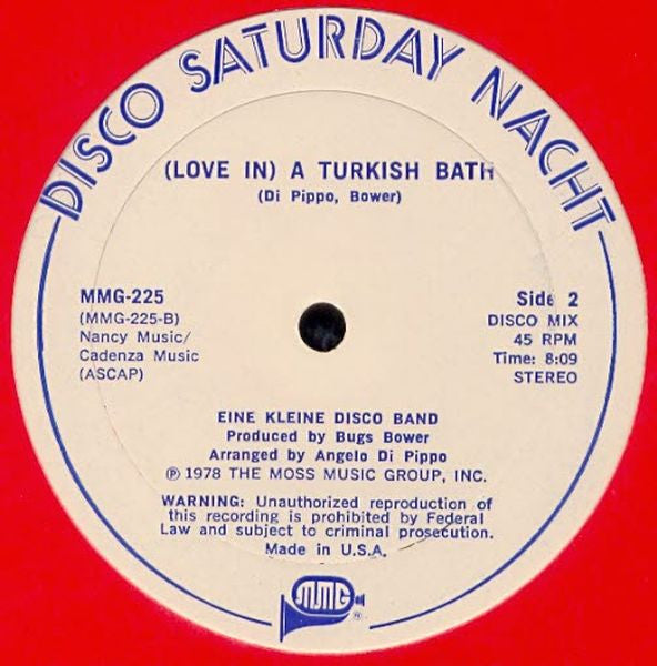 Eine Kleine Disco Band : Disco Concerto / (Love In) A Turkish Bath (12")