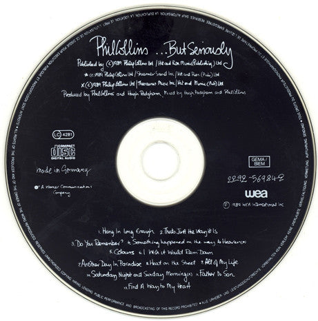 Phil Collins : ...But Seriously (CD, Album)