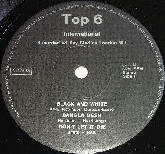 Unknown Artist : Top 6 International (7", MiniAlbum)