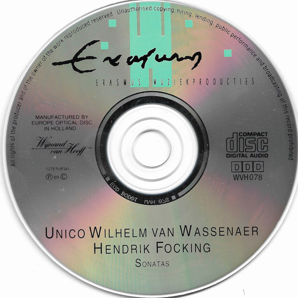 Unico Wilhelm Van Wassenaer / Hendrik Focking : Sonatas (CD)