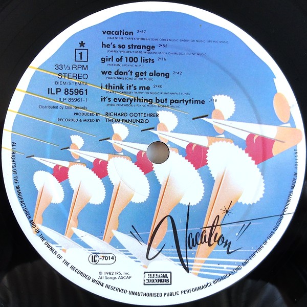Go-Go's : Vacation (LP, Album)