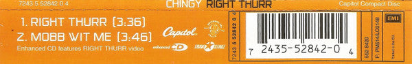 Chingy : Right Thurr (CD, Single, Enh)