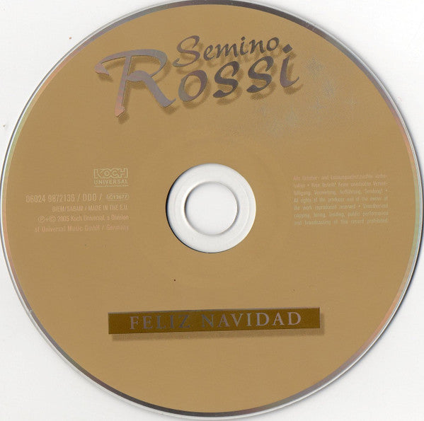 Semino Rossi : Feliz Navidad (CD, Album)