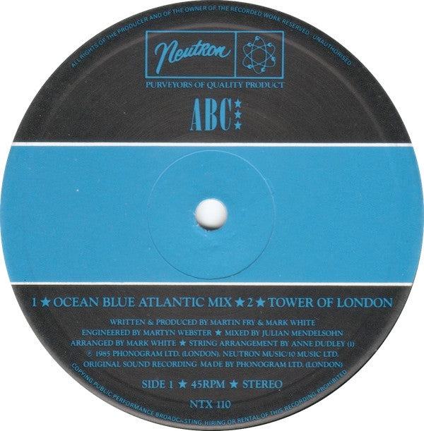 ABC : Ocean Blue (12", Single)
