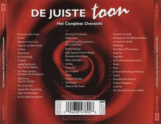 Toon Hermans : De Juiste Toon (Het Complete Overzicht) (3xCD, Comp)