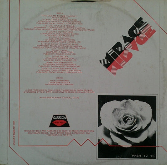 Mirage (12) : Give Me The Night (Medley) (12", P/Mixed, Pic)