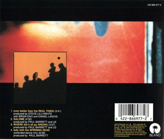 U2 : Even Better Than The Real Thing (CD, Single)