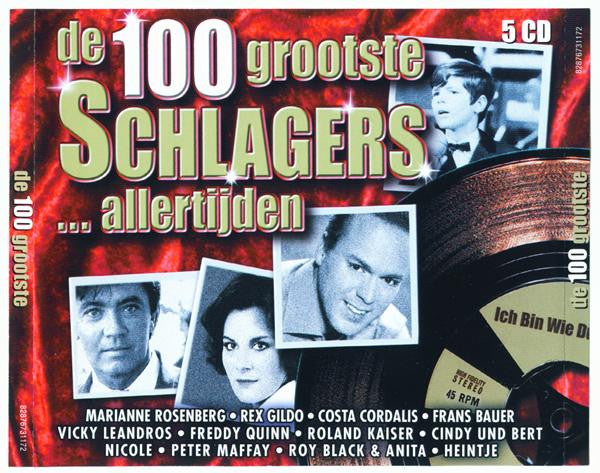 Various : De 100 Grootste Schlagers Allertijden (5xCD, Comp + Box)