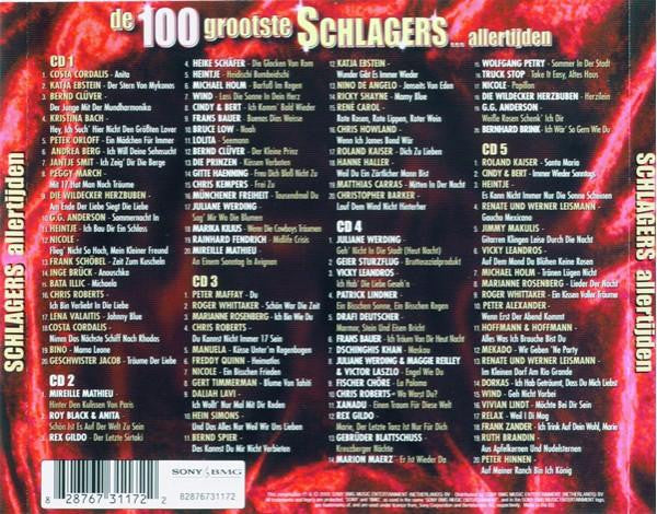 Various : De 100 Grootste Schlagers Allertijden (5xCD, Comp + Box)
