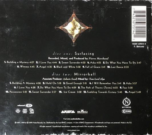 Sarah McLachlan : Surfacing / Mirrorball (2xCD, Album, Comp, Ltd)