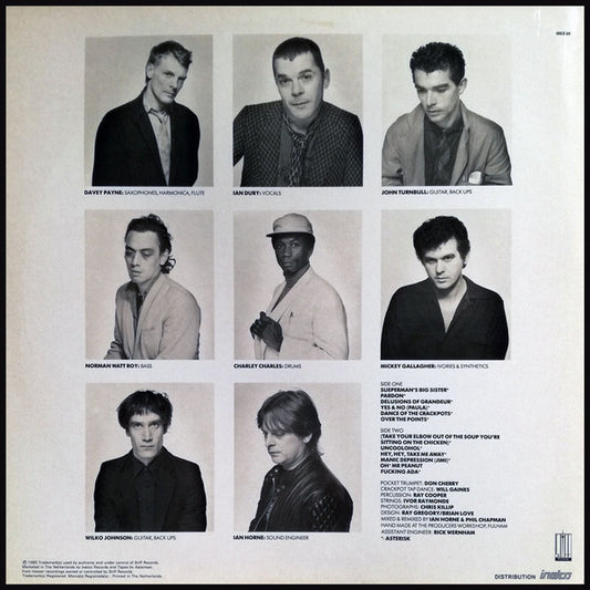 Ian Dury And The Blockheads : Laughter (LP, Album)