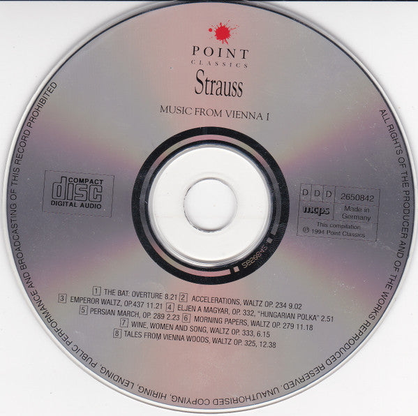 Johann Strauss Jr. : Music From Vienna I. (CD, Comp)