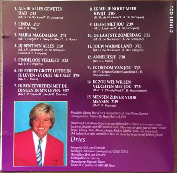 Dries Roelvink : Mensen Zijn Er Voor Mensen (CD, Album)