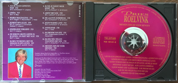 Dries Roelvink : Mensen Zijn Er Voor Mensen (CD, Album)