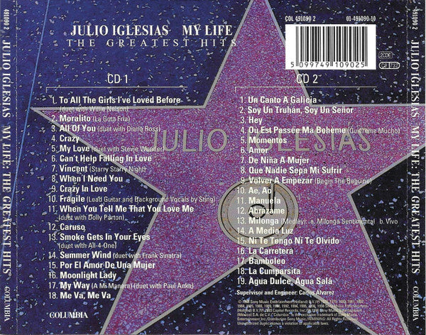 Julio Iglesias : My Life (The Greatest Hits) (2xCD, Comp)
