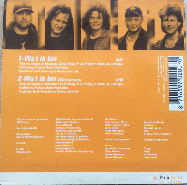 De Kast & Maaike Schuurmans : Wa't Ik Bin (CD, Maxi, Car)
