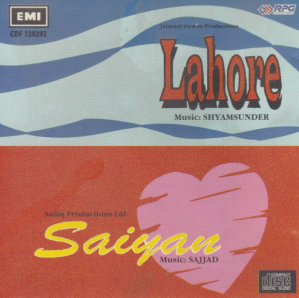 Shyamsunder, Sajjad : Lahore (1949) / Saiyan (1951) (CD, Comp)