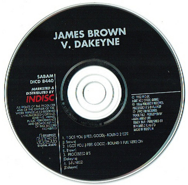 James Brown vs. Dakeyne : I Got You (I Feel Good) - The Remixes (CD, Single, RE)