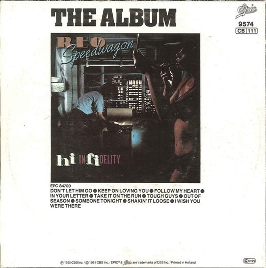 REO Speedwagon : Don't Let Him Go (7", Single)