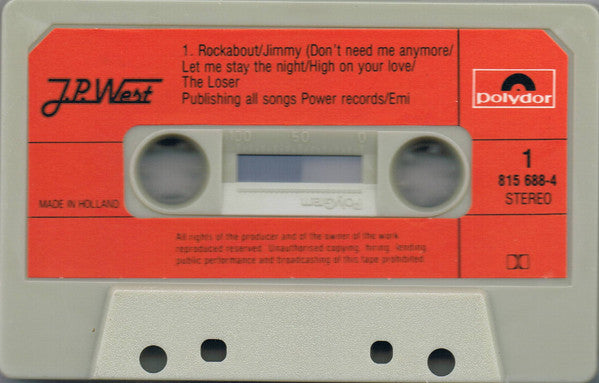 J.P. West : J.P.  West (Cass, Album)