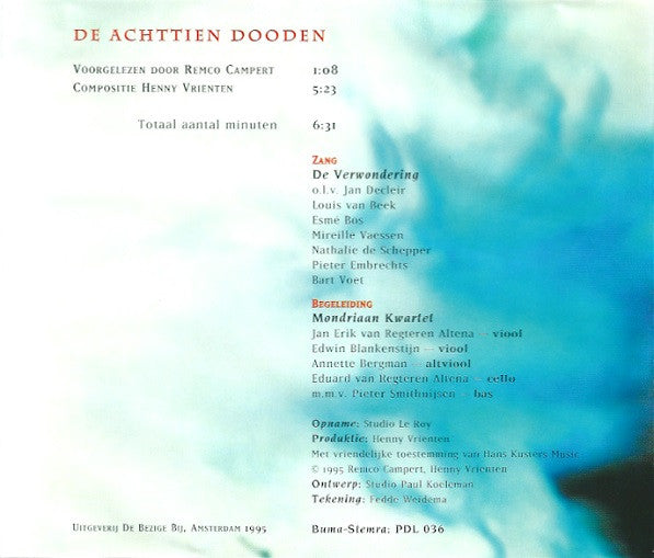 Jan Campert : De Achttien Dooden (CD)