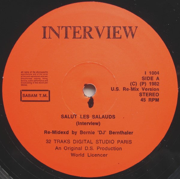 Interview (2) : Salut Les Salauds (U.S. Re-Mix) (12")