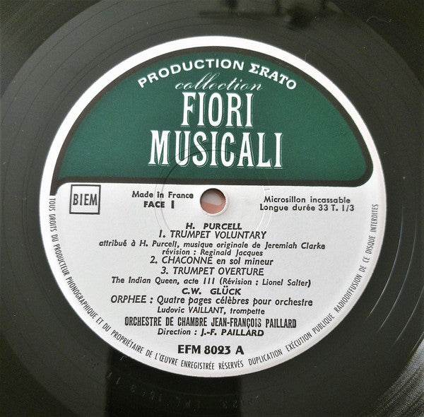 Henry Purcell, Antonio Vivaldi, Wolfgang Amadeus Mozart, Christoph Willibald Gluck, Jean-Philippe Rameau, Arcangelo Corelli, Georg Friedrich Händel, Giovanni Sammartini, Joseph Haydn : Trumpet Voluntary Et L'Europe Baroque (LP)